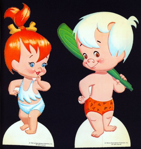 Pebbles and Bamm-Bamm Paper Dolls 