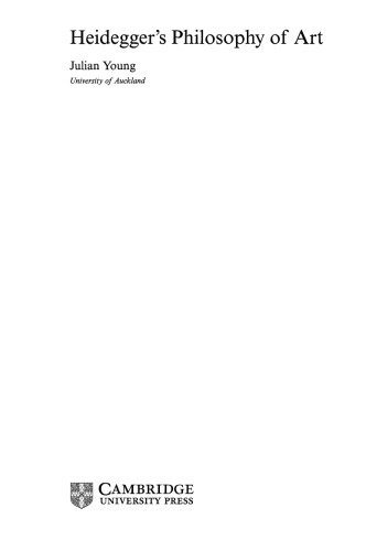 Heidegger's Philosophy of Art