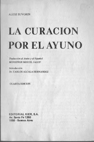 La Curacion Por El Ayuno
