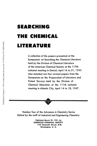Searching the Chemical Literature