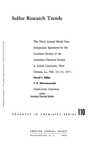 Sulfur Research Trends