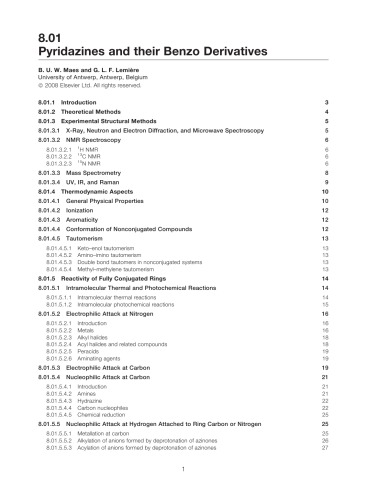 Compr. Heterocyclic Chem. III Vol. 8 Six-membered Rings with Two Heteroatoms