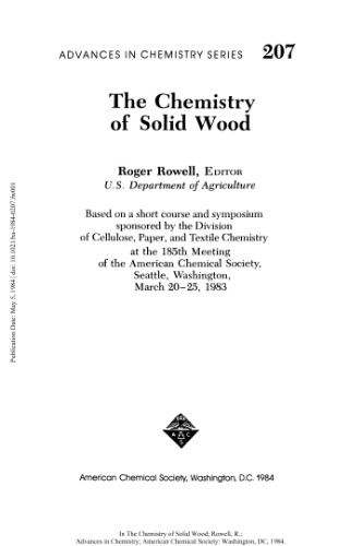 The Chemistry of Solid Wood