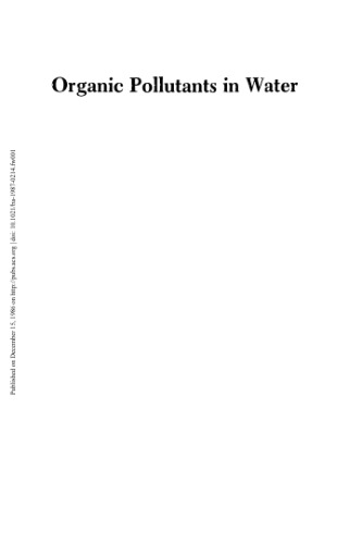 Organic Pollutants in Water. Sampling, Analysis, and Toxicity Testing