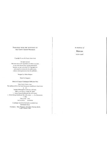 The Intellectual Life of the Early Renaissance Artist