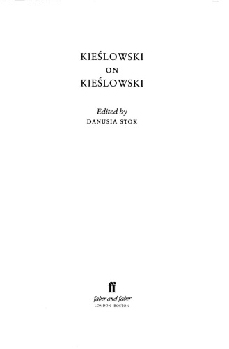 Kieslowski on Kieslowski
