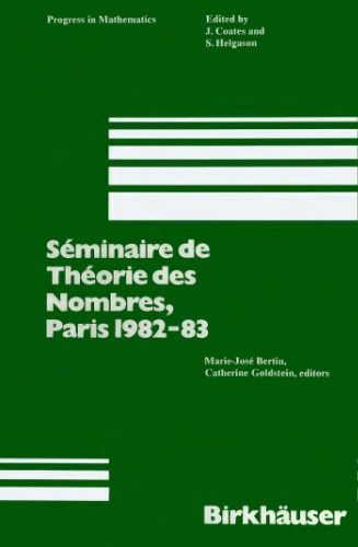 Séminaire de Théorie des Nombres, Paris 1982-83