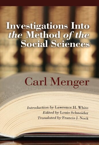 Investigations into the Methods of the Social Sciences