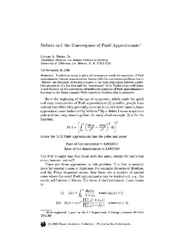 Collection of reviews and papers on convergence of Pade approximants