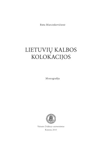 Lietuvių kalbos kolokacijos