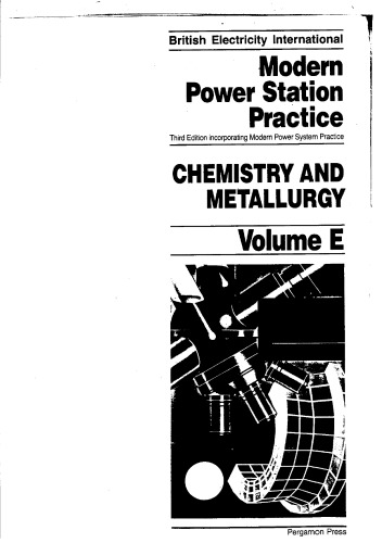 Chemistry and Metallurgy, Volume Volume E, Third Edition