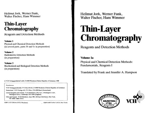 Thin-Layer Chromatography: Reagents and Detection Methods vol 1a