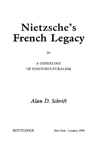 Nietzsche's French Legacy