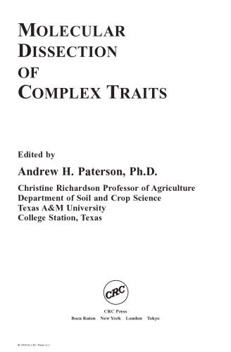Molecular Dissection of Complex Traits