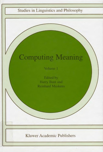 Computing meaning, vol.1