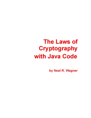 The laws of cryptography with Java code