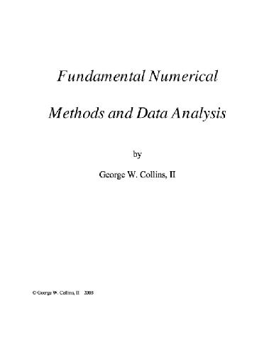 Fundamental numerical methods and data analysis