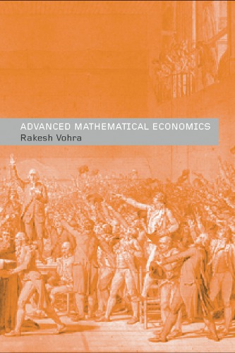 Advanced mathematical economics