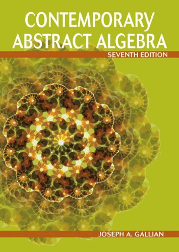 Contemporary abstract algebra
