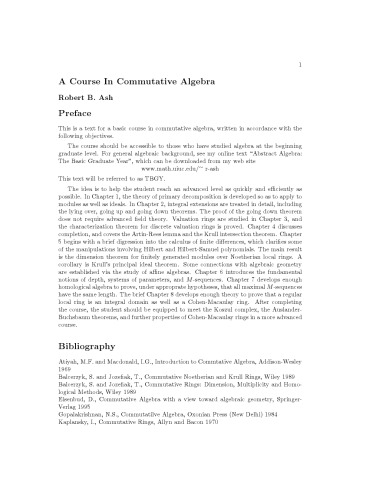 A course in commutative algebra
