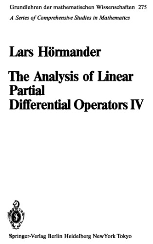 The Analysis of Linear PD Operators. IV, Fourier Integral Operators