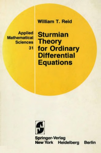 Sturmian theory for ordinary differential equations