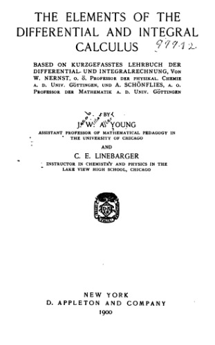 Elements of differential and integral calculus