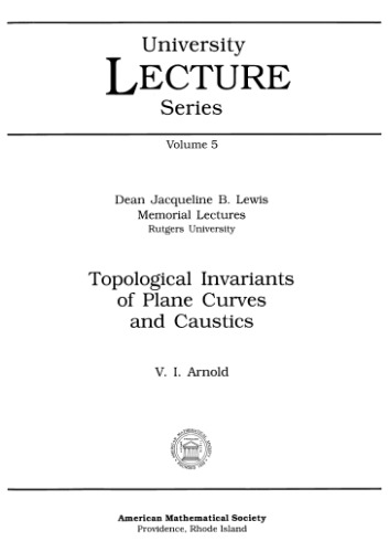 Topological invariants of plane curves and caustics
