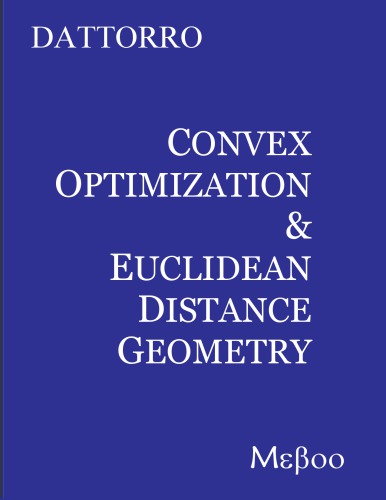 Convex optimization and Euclidean distance geometry