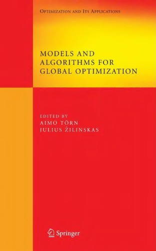 Models and algorithms for global optimization