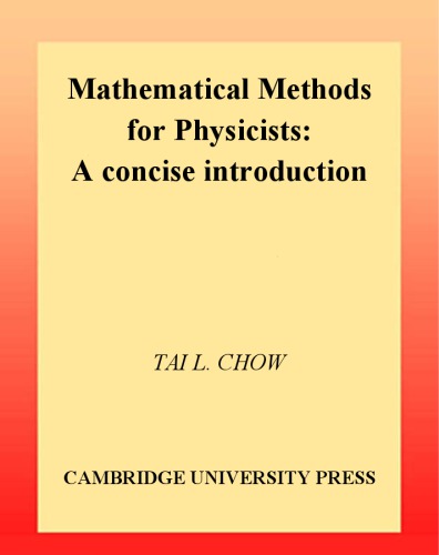 Mathematical methods for physicists: a concise introduction