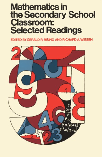 Mathematics in the secondary school classroom;: Selected readings