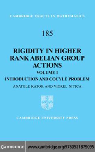 Rigidity in higher rank Abelian group actions. Vol.1, Introduction and cocycle problem
