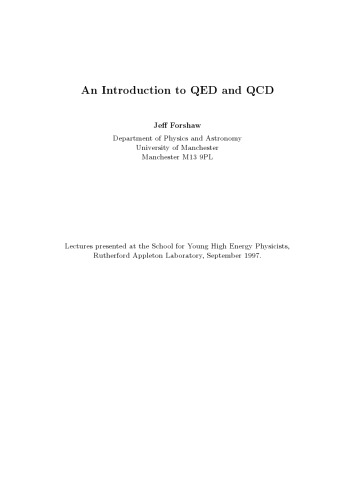 An introduction to QED and QCD