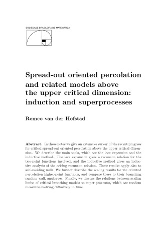 Spread-out oriented percolation and related models above the upper critical dimension: induction and superprocesses