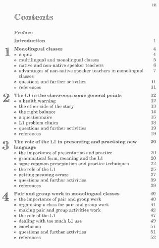 Teaching Monolingual Classes