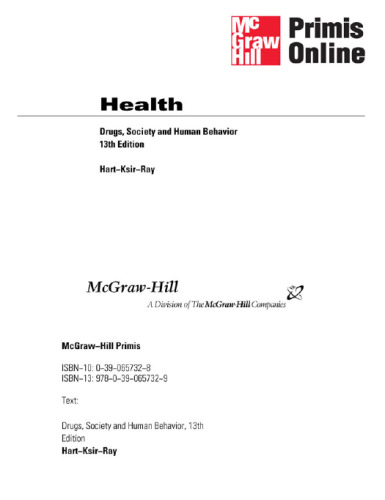 Drugs, Society, and Human Behavior