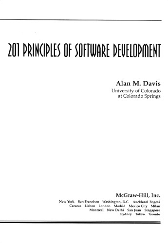 201 Principles of Software Development