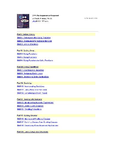 Sybex C++ No Experience Required