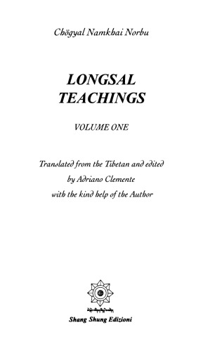 Longsal Teachings: Volume 1