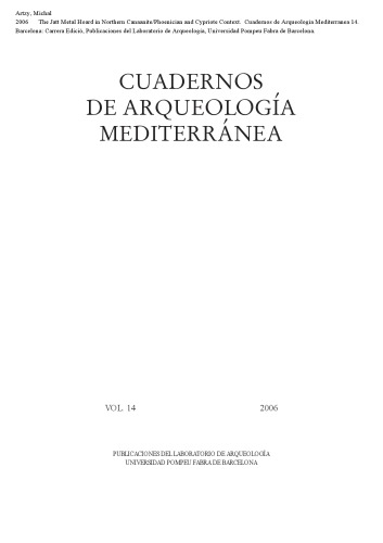 The Jatt Metal Hoard in Northern Canaanite/Phoenician and Cypriote Context