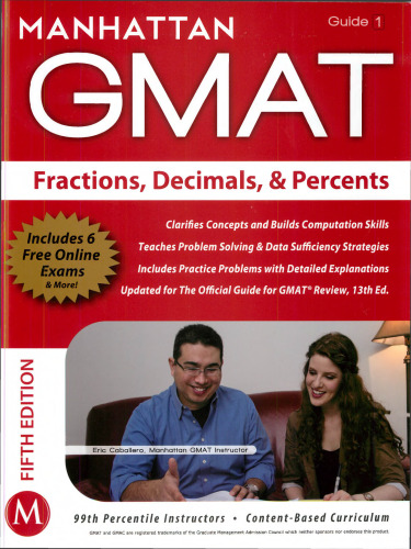Manhattan GMAT Strategy Guide 1 : Fractions, Decimals, & Percents