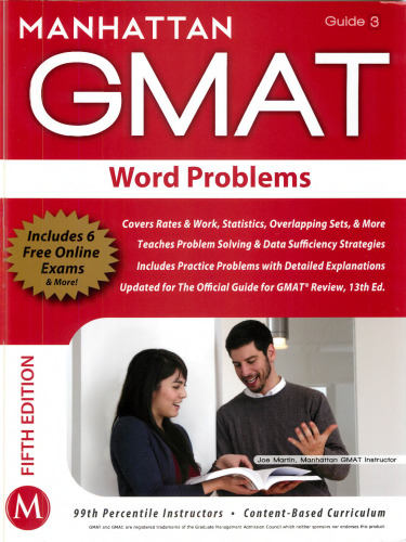 Manhattan GMAT Strategy Guide 3 : Word Problems