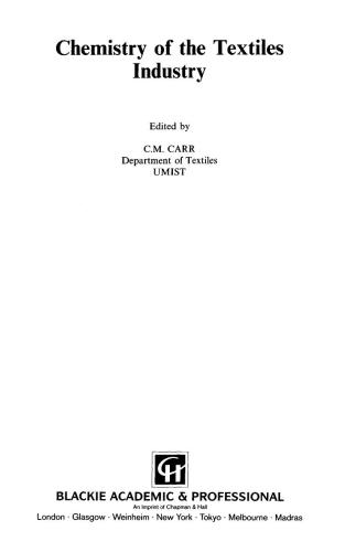 Chemistry of the Textiles Industry