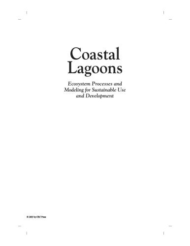 Coastal Lagoons: Ecosystem Processes and Modeling for Sustainable Use and Development