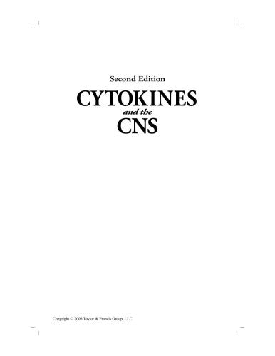 Cytokines and the CNS