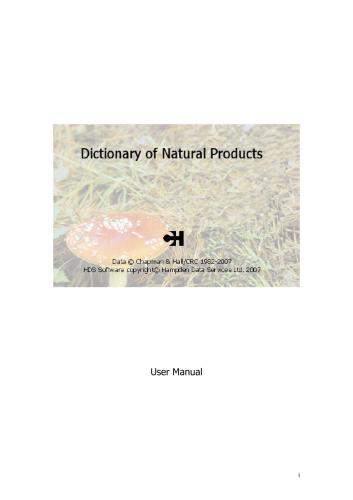 Dictionary of Natural Products on CD-ROM