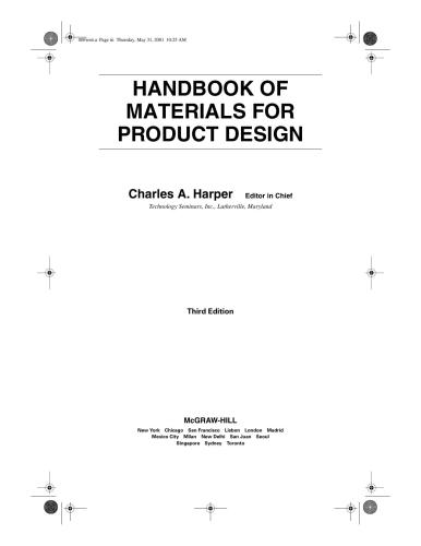 Handbook of Materials for Product Design