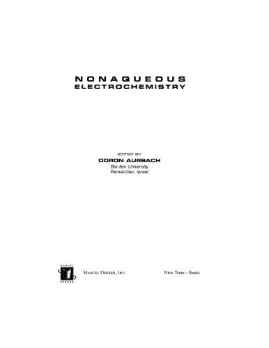 Nonaqueous Electrochemistry