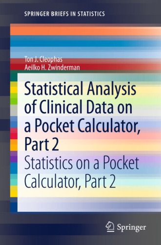 Statistical Analysis of Clinical Data on a Pocket Calculator, Part 2: Statistics on a Pocket Calculator, Part 2